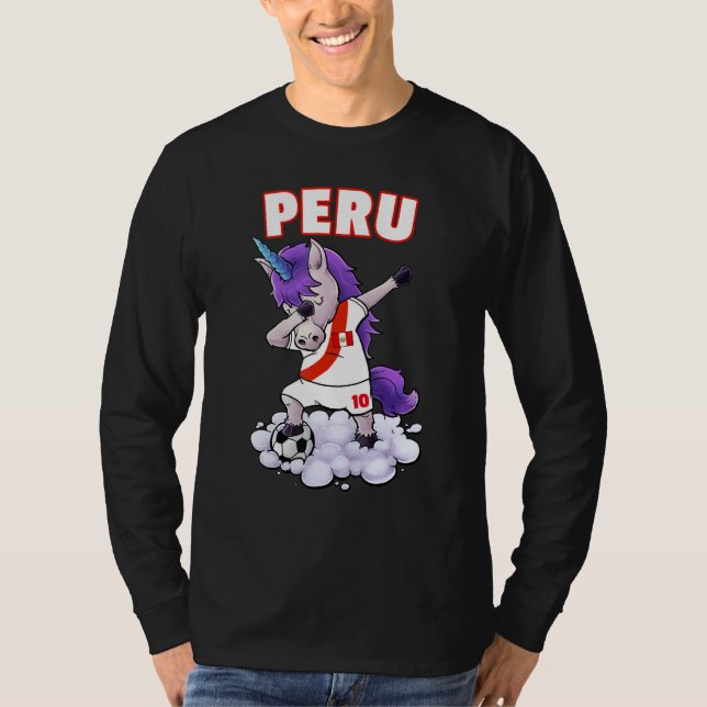 Camiseta Peru Soccer Peruavian Futbol Football Dabbing For  (Anverso)