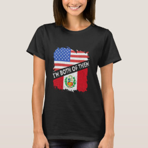 Camiseta Perú Soy Ambos América Bandera Peruana Perúvi