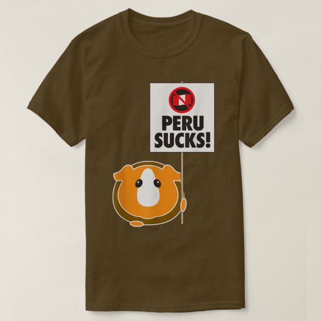 Camiseta Perú Sucks Pig Guinea (Diseño del anverso)
