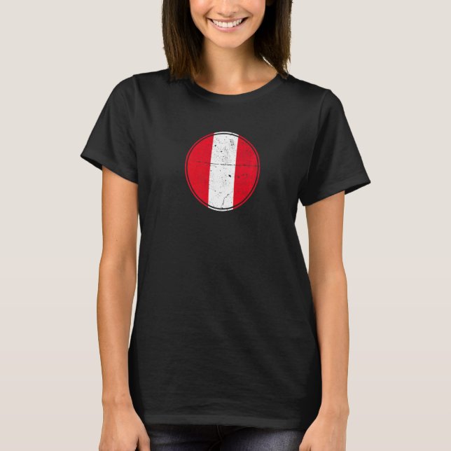 Camiseta Perú Vintage Bandera Peruana 1 (Anverso)