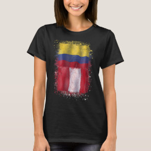 Camiseta Perú Y Colombia Amor Colombiano Peruano