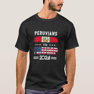 Camiseta Peruanos en la fiesta patriótica de Trump 2024