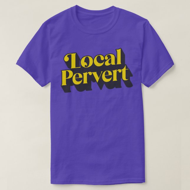 Camiseta Pervertido local (Diseño del anverso)