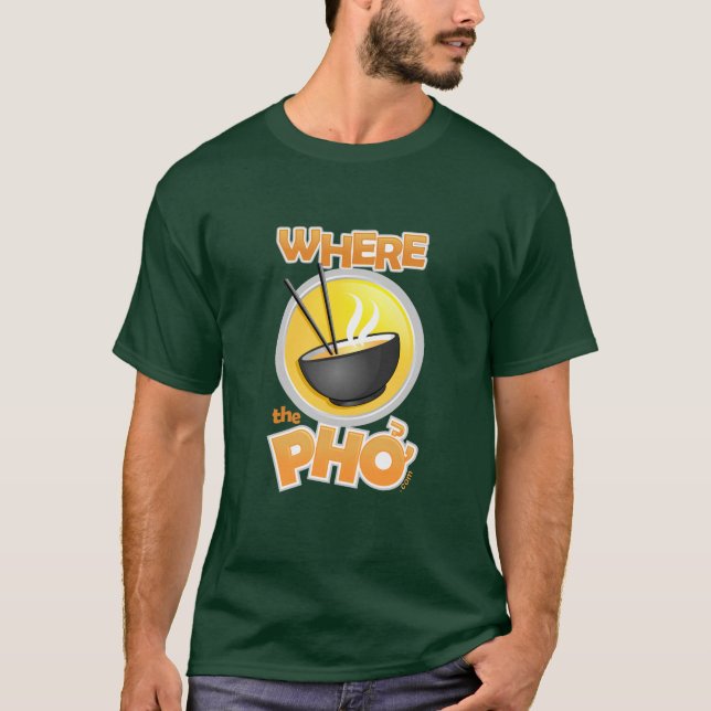 Camiseta pesada oscura de WhereThePho (Anverso)