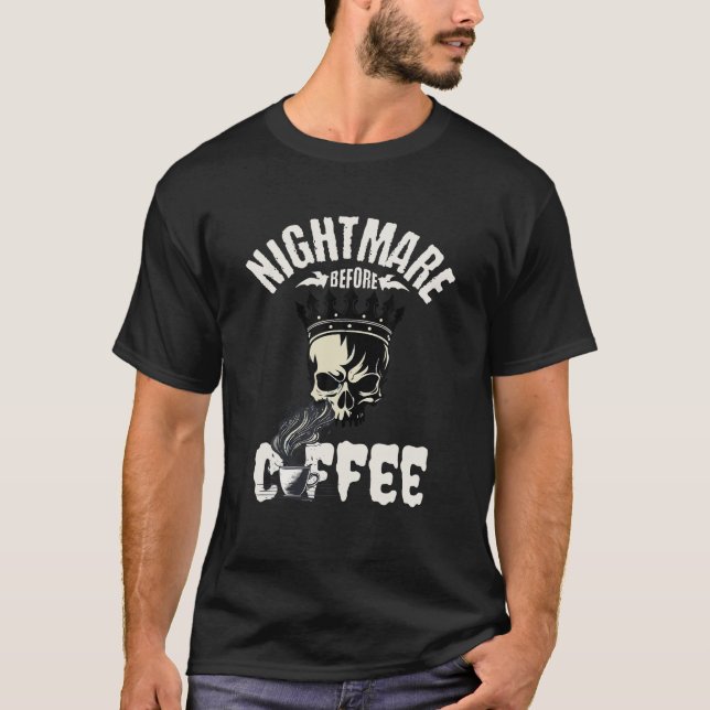 Camiseta Pesadilla antes de los Navidades de café de Coffee (Anverso)