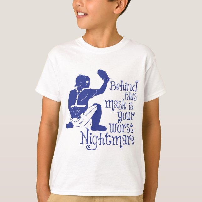 Camiseta Pesadilla, AZUL (Anverso)