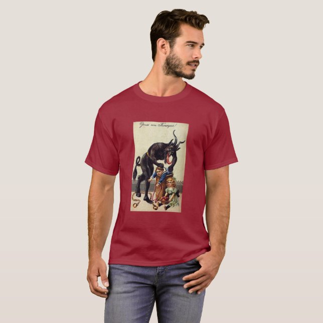 Camiseta Pesadilla de los Navidades Gruss Vom Krampus de 19 (Anverso completo)