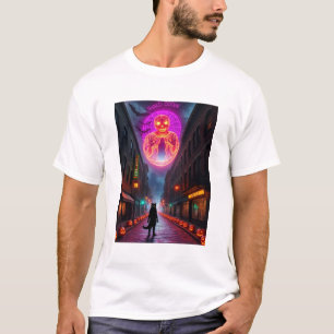Camiseta **Pesadilla de neón de Halloween**