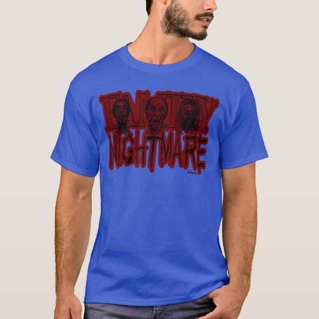 CAMISETA PESADILLA FAMILIAR DE APOCALIPSIS ZOMBIE DE TERROR (Anverso)