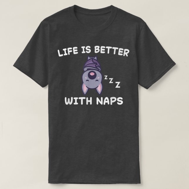 Camiseta Pesadilla Pajama de Bat Nap (Diseño del anverso)