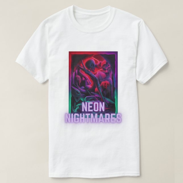 Camiseta Pesadillas Neon - Sueño oscuro (Diseño del anverso)