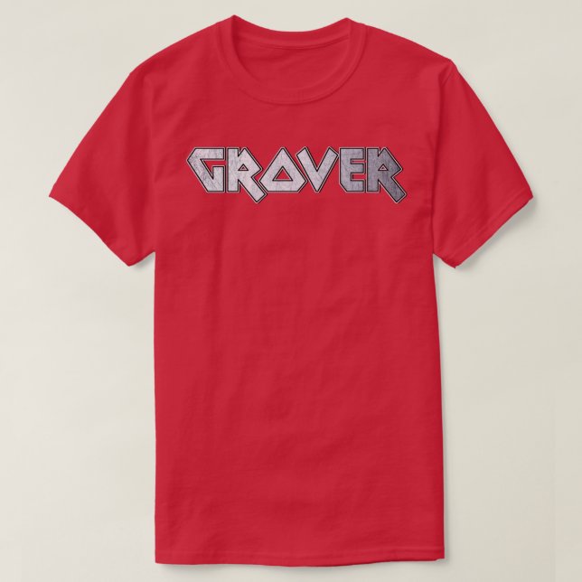 Camiseta Pesado Grover metalizado (Diseño del anverso)