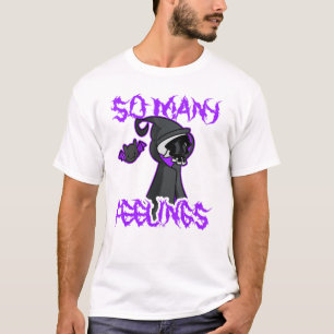 Camiseta Pesado Metalizado Grim Reaper Negro Sentimientos E