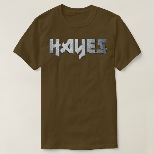 Camiseta Pesados metalizado Hayes (Diseño del anverso)