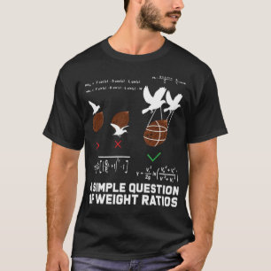 Camiseta Pesaje de matemáticas y proporción vaquero de la s