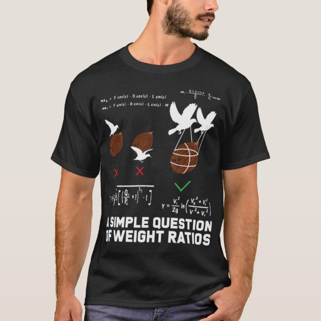 Camiseta Pesaje de matemáticas y proporción vaquero de la s (Anverso)