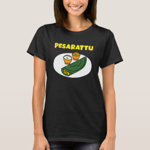 Camiseta Pesarattu Indio Desi comida rápida temática Garmen
