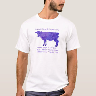 Camiseta Pesares púrpuras de la vaca