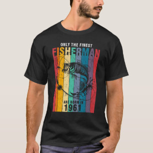 Camiseta Pesca 1961 61º cumpleaños 96 años pescador