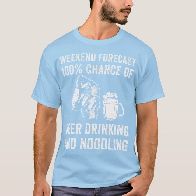 Camiseta Pesca a mano Pesca de bagre Noodina Cerveza Mano P (Anverso)