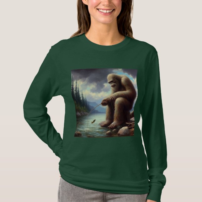 Camiseta Pesca a pie de página (Anverso)