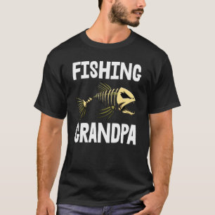 Camiseta Pesca Abuelo Tee Skeleton Fish Bone Tee Sharp T
