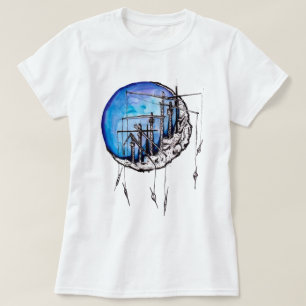 Camiseta Pesca acuarela
