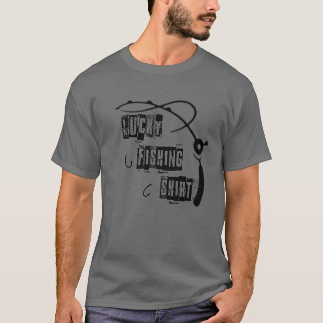 Camiseta Pesca afortunada. Amantes de la pesca (Anverso)