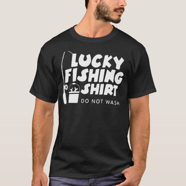 Camiseta Pesca afortunada no lavar 2 (Anverso)