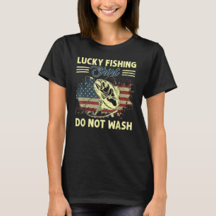 Camiseta Pesca Afortunada No Lavar La Pesca De Atún En Band