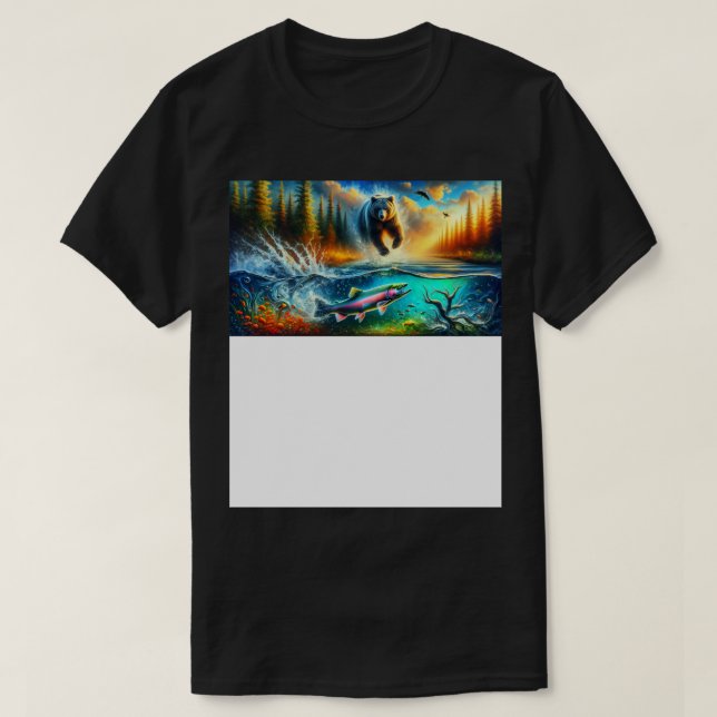 Camiseta Pesca al estilo de Canadá TShirt (Diseño del anverso)