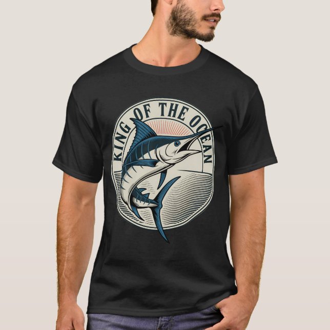 Camiseta Pesca alienígena retro vintage (Anverso)