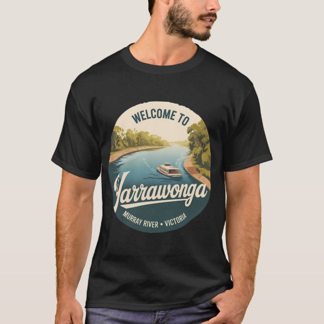 Camiseta Pesca alienígena vintage (Anverso)