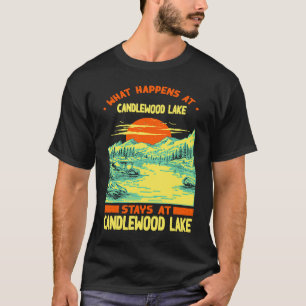 Camiseta Pesca Bote Camping Lago Vacacional Candlewood L