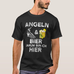 Camiseta Pesca Con Alcohol Pesca Y Cerveza Darum Bin Ich Hi