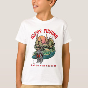 Camiseta Pesca con amapola y liberación