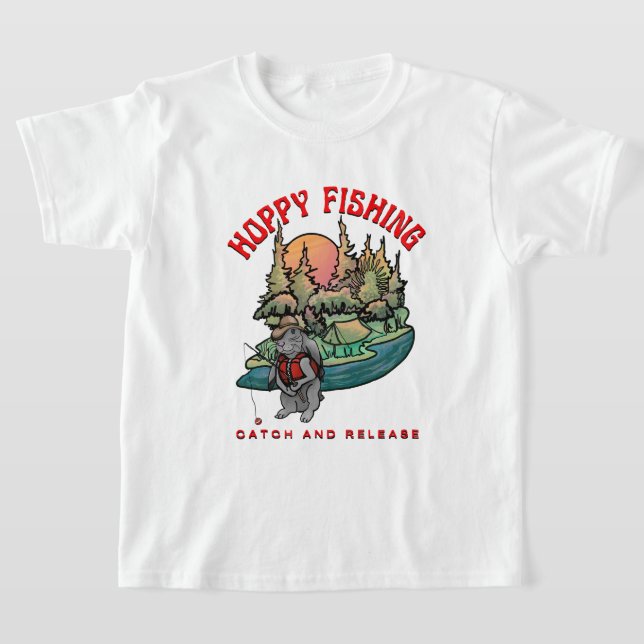 Camiseta Pesca con amapola y liberación (Distribución)