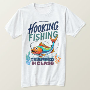 Camiseta Pesca con anzuelo, atrapado en clase