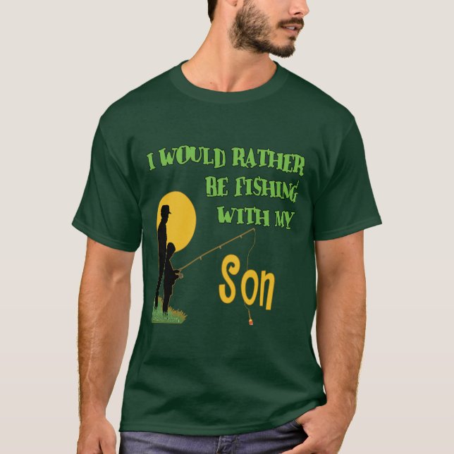 Camiseta Pesca con el hijo (Anverso)
