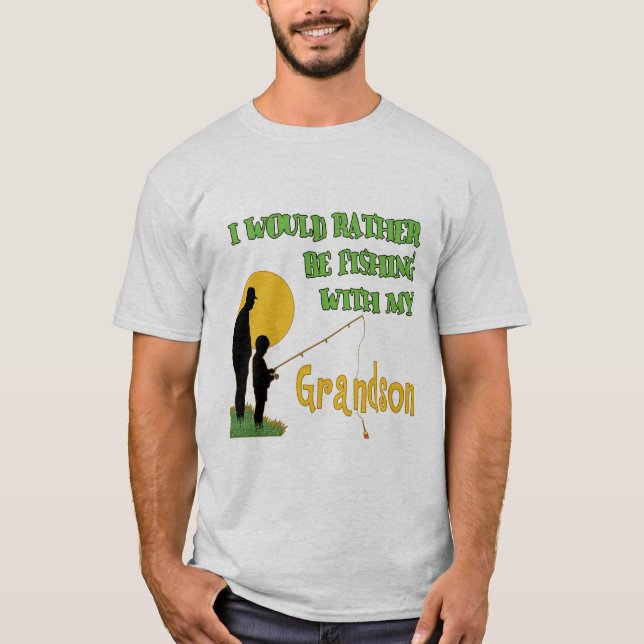 Camiseta Pesca con el nieto (Anverso)