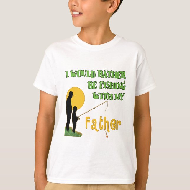 Camiseta Pesca con el padre (Anverso)