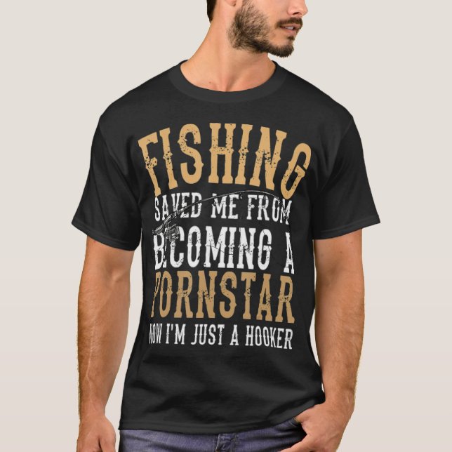 Camiseta Pesca con eslóganes de pesca me salvó Fisherman Fu (Anverso)