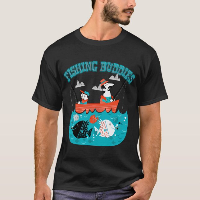 Camiseta Pesca con Mosca al Atardecer (Anverso)