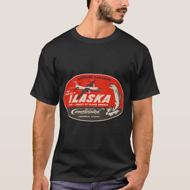 Camiseta Pesca con Mosca al Atardecer (Anverso)