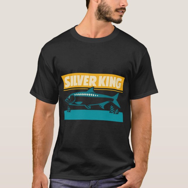 Camiseta Pesca con Mosca al Atardecer (Anverso)
