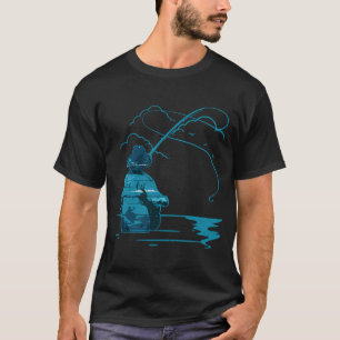 Camiseta Pesca con Mosca al Atardecer