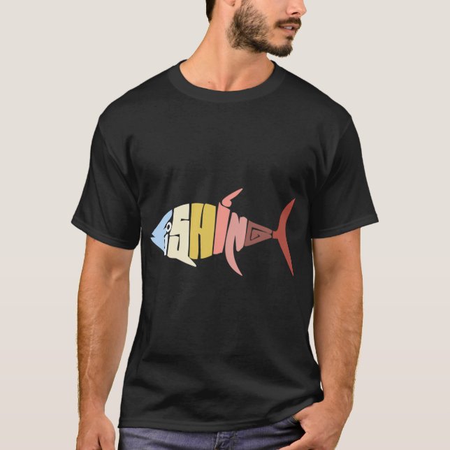 Camiseta Pesca con Mosca al Atardecer (Anverso)