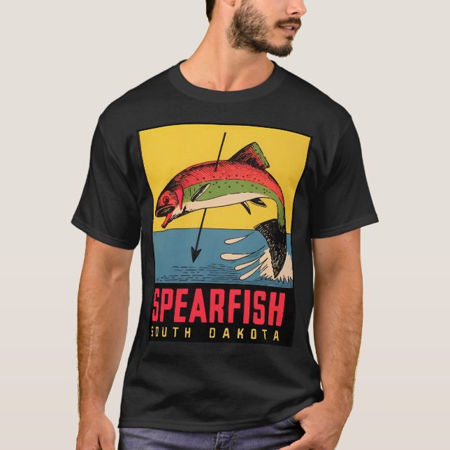 Camiseta Pesca con Mosca al Atardecer (Anverso)