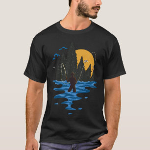 Camiseta Pesca con mosca de cosecha para pescadores con mos