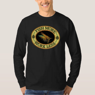 Camiseta Pesca con mosca de salmón
